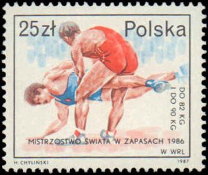 Poland #2820-2823, Complete Set(4), 1987, Sports, Never Hinged