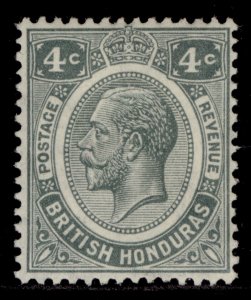 BRITISH HONDURAS GV SG130, 4c grey, LH MINT. Cat £22.