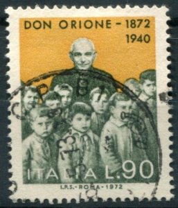 Italy Sc#1088 Used, 90L cblt & bl, Birth Centenary of Father Luigi Orione (1972)