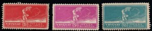 Uruguay victory of samothrace soccer football olympic games #282-284 MH $60