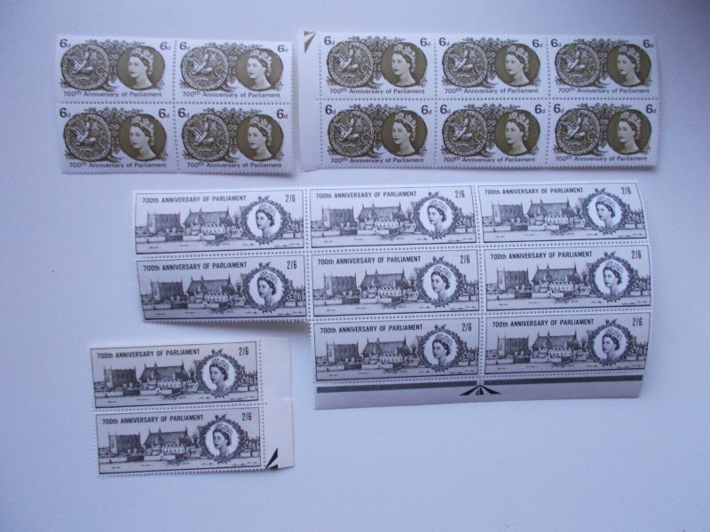 GB Wholesale Offer 1965 700th Anniv Parliament SG 663-4 x 10 Sets U/M FREE p&p