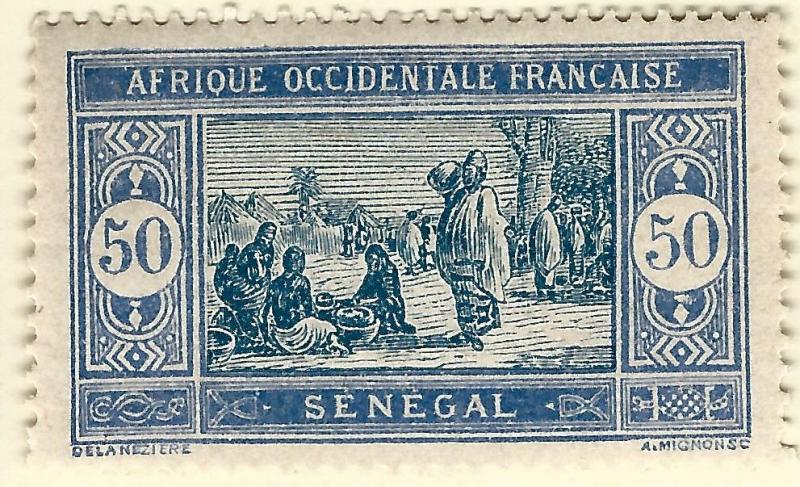 Senegal Sc #104 F-VF Mint OG hr French Colonies are Hot!