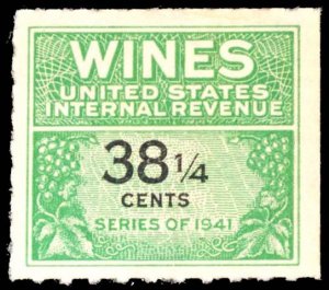 WINE STAMPS RE189 mint  CV $150.00 (ID # 100098)