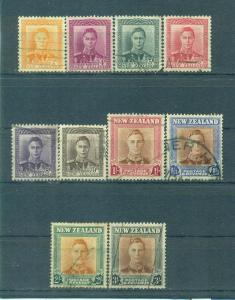 New Zealand sc# 258-268 (2) used cat value $4.60