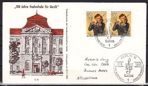 Germany, Scott cat. 9n280. Violinist issue. First day cover. ^