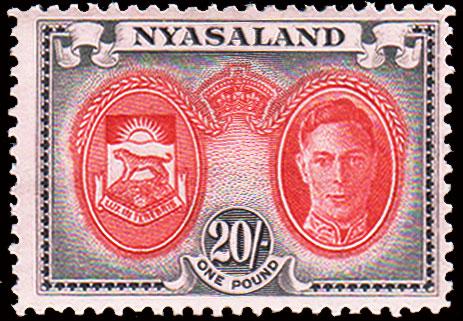 Nyasaland Protectorate Scott 81 Mint never hinged.