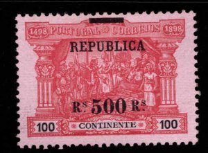 Portugal Scott 198  MNG Postage due Republic Overprint  of 1911