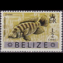 BELIZE 1973 - Scott# 312 Fish 1/2c NH