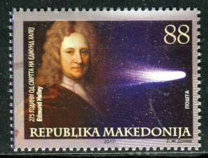 152 - MACEDONIA 2017 - Astronomy – Edmund Halley - MNH Set