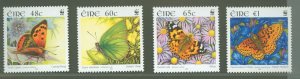 Ireland #1615-1618  Single (Complete Set) (Butterflies) (Wwf)