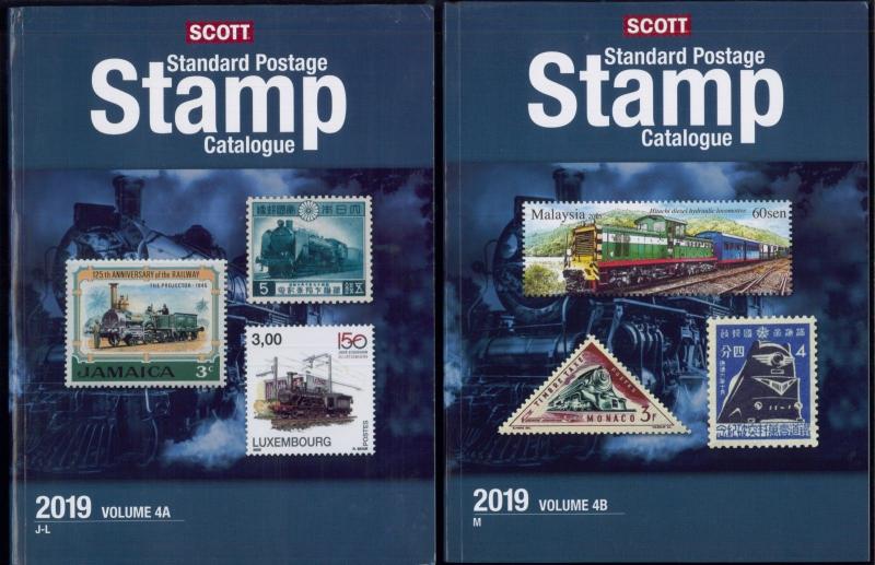 2019 Scott Postage Stamp Catalogue Worldwide Countries J-M Volume 4 (4A-4B) Set