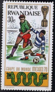 RWANDA Scott 336 World Cup Soccer stamp