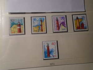 Germany  DDR   #  1553-57  MNH