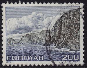 Faroe Islands - 1975 - Scott #15 - used - Sandoy West Coast