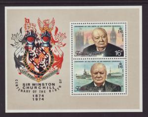 Falkland Islands 236a Churchill Souvenir Sheet MNH VF