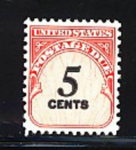 #J93  5  CENT POSTAGE DUE  MINT  VF NH SHINY GUM  O.G