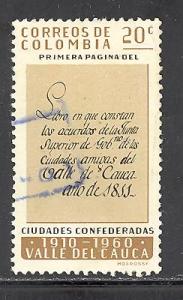 Colombia Sc # 730 used
