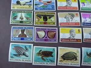 SOLOMON ISLANDS # 481-501 -MINT/NEVER HINGED-- 4 COMPLETE SETS-------1982-83