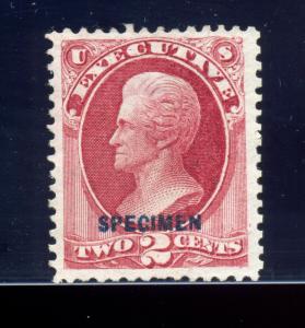 O11S Executive Official Specimen Stamp *Position 40 Foreign Entry Variety