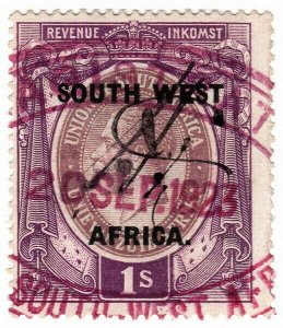 (I.B) South-West Africa Revenue : Duty Stamp 1/-