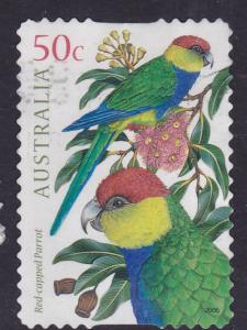Australia -#2338 2005 Aust. Parrots Red-capped -used 50c 