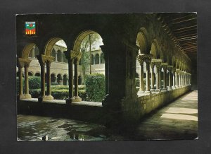 SD)1968 SPAIN POSTCARD ROMAN CLOISTER OF THE MONASTERY, TWO STAMPS - WINTER O