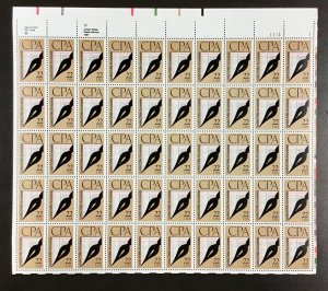 2361 Certified Public Accountant-Accounting MNH  22 c  Sheet of 50  FV $11  1987