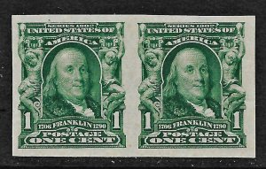 US 1908-09 Sc. #314 VF/XF NH pair