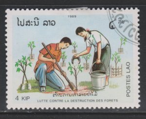 Laos 942 Planting Saplings 1989