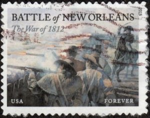 United States 4952 - Used - (49c) Battle of New Orleans (2015) (cv $0.90)