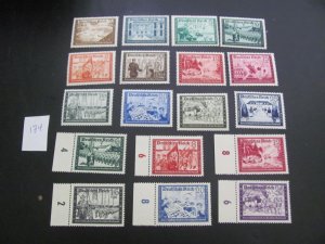 Germany 1939-1941 MNH  SC B148-159 SET BOTH ISSUES XF 145 EUROS (134)