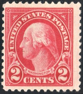 SC#554 2¢ Washington Single (1923) MH