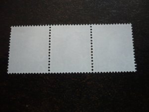 Stamps - Scotland - Scott# 11 - Mint Never Hinged Strip of 3 Stamps