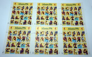 USA #3068 Atlanta 1996 Summer Olympic Games Full Press Uncut Sheet 32c Postage