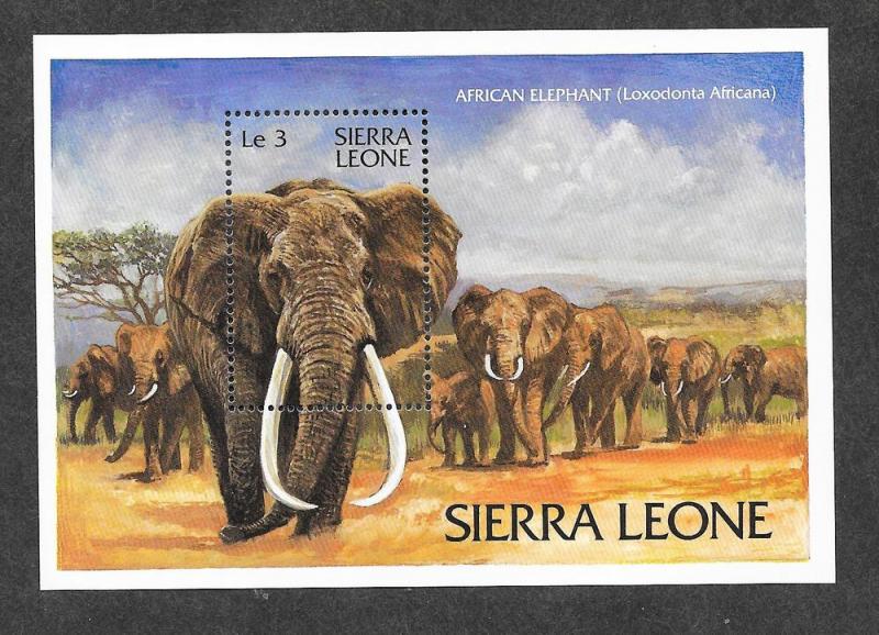 Sierra Leone 590 Mint NH Flora Fauna Elephants!