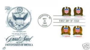2603-04 Eagle & Shield  ArtCraft, FDC