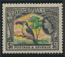 British Guiana SG 343 Mint Light Hinge  (Sc# 265 see details)