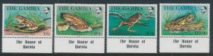 Gambia 1982 SG 484-87 Sc 455-58 Amphibians Frogs MNH
