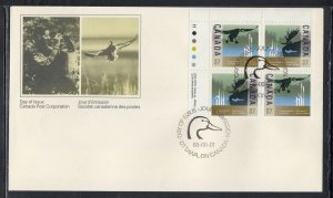 Canada Scott 1205a UL Pl Blk FDC - Wildlife Conservation