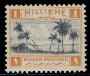 SUDAN GVI SG81, 1m slate & orange, LH MINT.