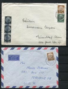 German 4 Postal  Covers 1938 and up Used 4781