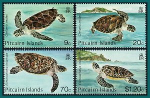 Pitcairn Islands 1986 Turtles,  MNH  #266-269,SG281-SG284