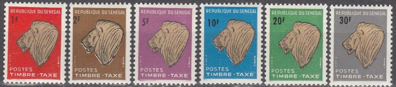 Senegal #J37-42  MNH  (K1817L)