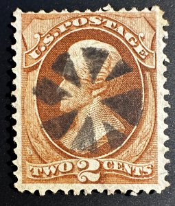 US Scott #146 used with well centered fancy cork cancel