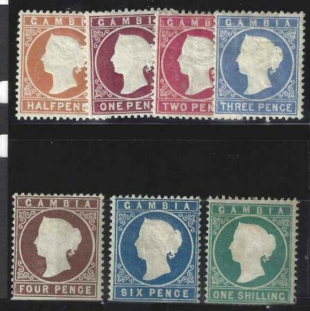 Gambia 1880 SC 5-11 MLH/NH SCV $975 Set