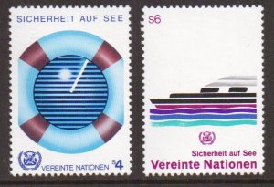 United Nations Vienna  #31-32  MNH 1983  safety at sea