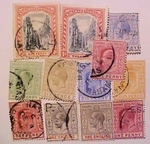 BAHAMAS  12 MOSTLY DIFF CAT $ 50.00