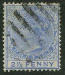 Lagos SC# 19 Victoria 2-1/2d, used