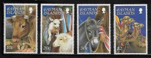 Cayman Islands 710-13 Animals Mint NH