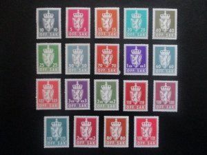 Norway #O94-112 Mint Never Hinged -WDWPhilatelic (H72) (1/26) 2